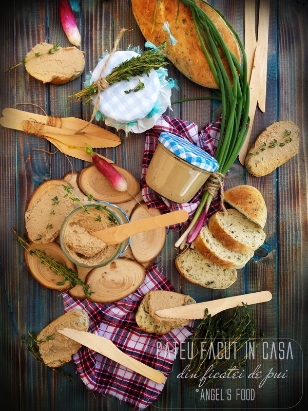 Pateu facut in casa din ficatei de pui