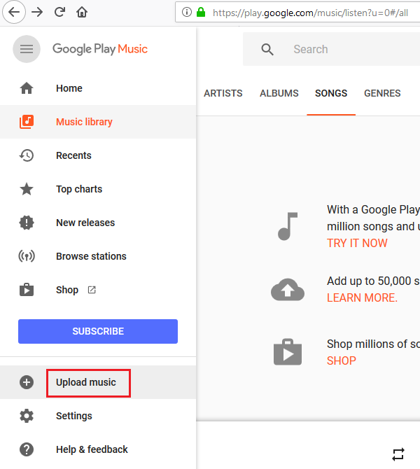 Не удается установить безопасное соединение с Google Play Music