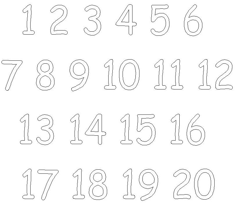Coloring Pages Numbers 1 20 - Coloring Pages