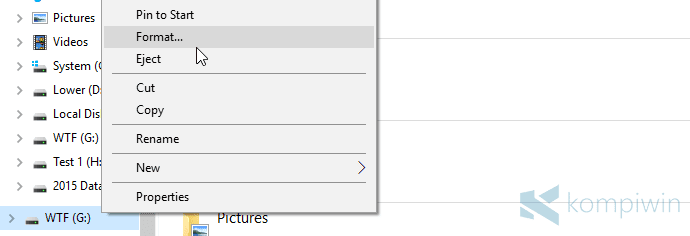 format flashdisk