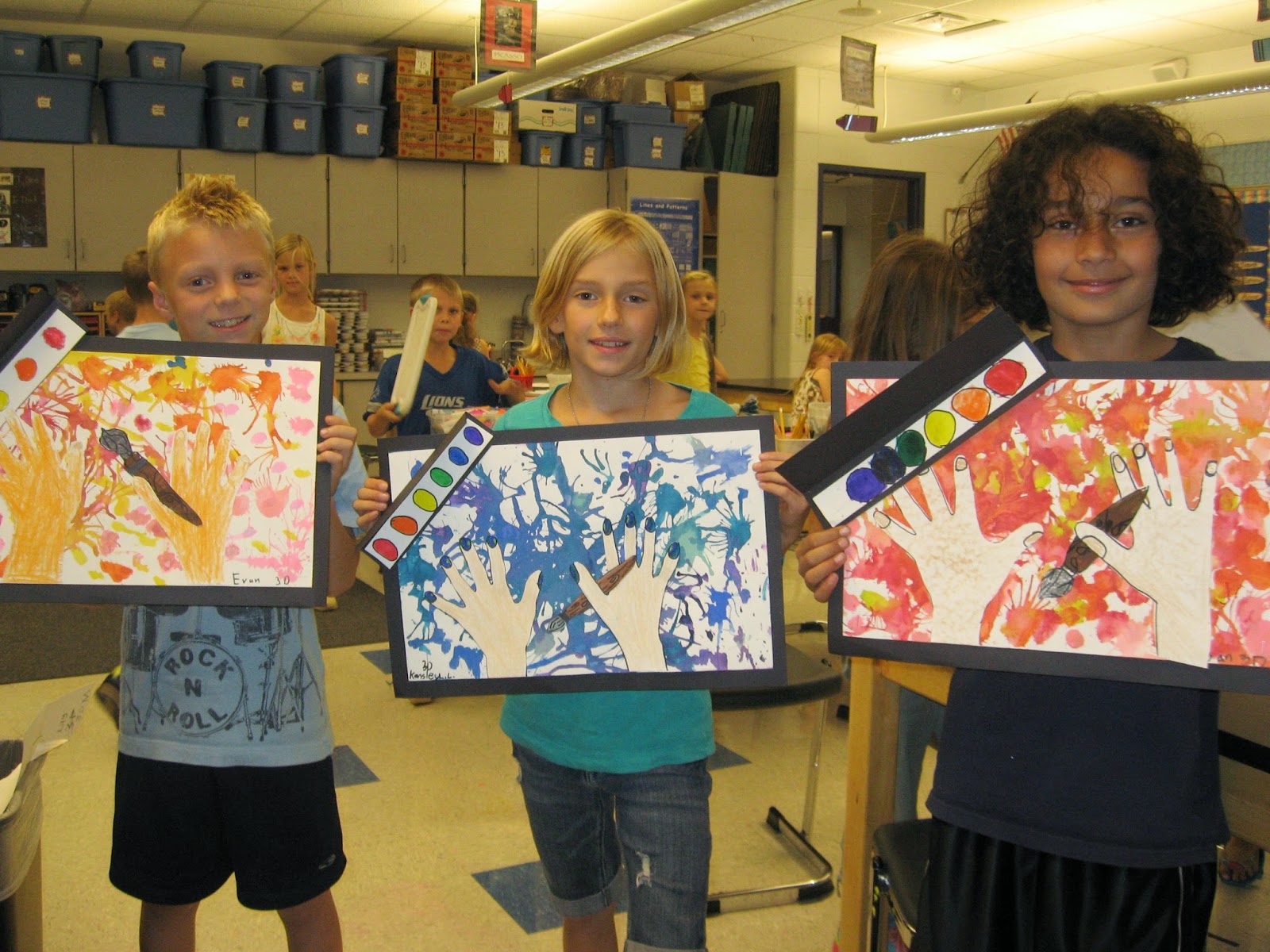 Jamestown Elementary Art Blog 3rd Grade Jackson Pollock artworks