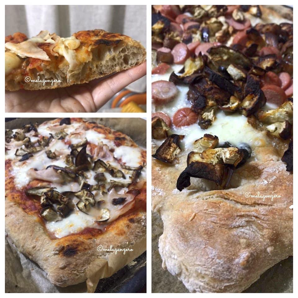 MelaZenzero Pizza in teglia con lievito naturale secco impasto a mano