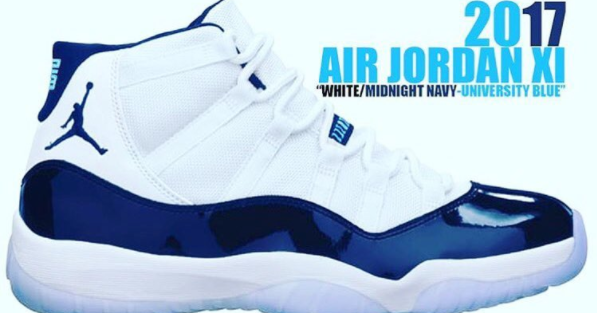 navy white jordan 11