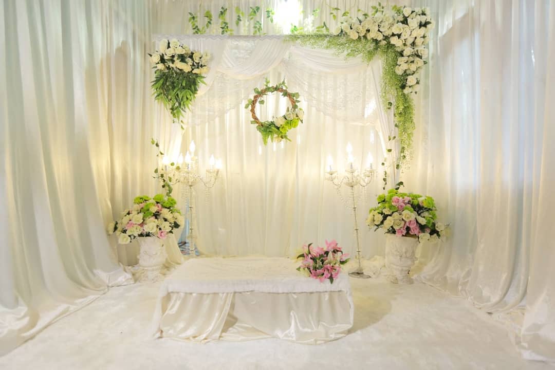 Jasa Dekorasi backdrop  akad  Area Sukabumi WEDDING 