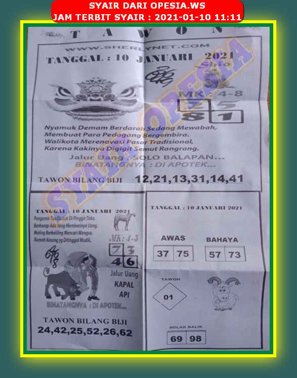 1 New Message) Kode Syair Sydney 10 Januari 2021 - Forum Syair Togel  Hongkong Singapura Sydney