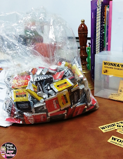 A Golden Ticket Freebie PLUS Ideas for Wonka Week integrating Wonka and candy fun into instruction. Great for any time you need to mix up your classroom management!