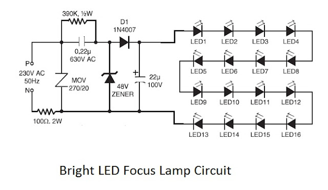 How to Make LED Bright Focus Lamp