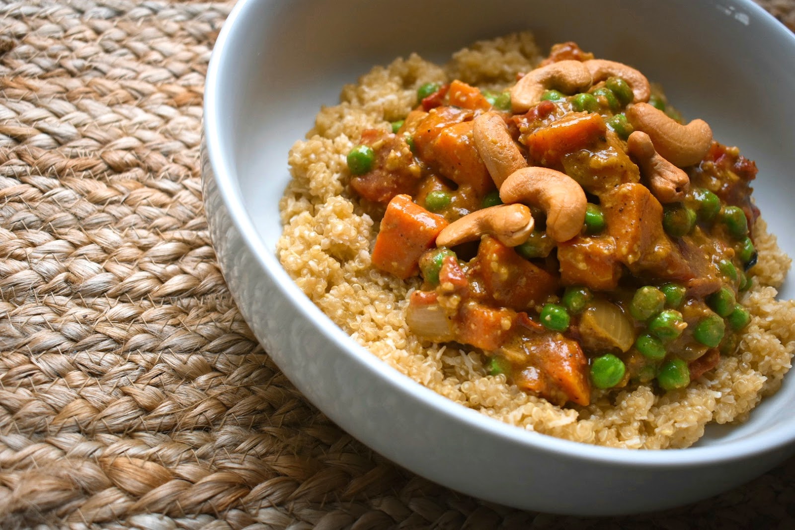 Veggie Cashew Korma with Toasted Coconut Quinoa Chef Jen