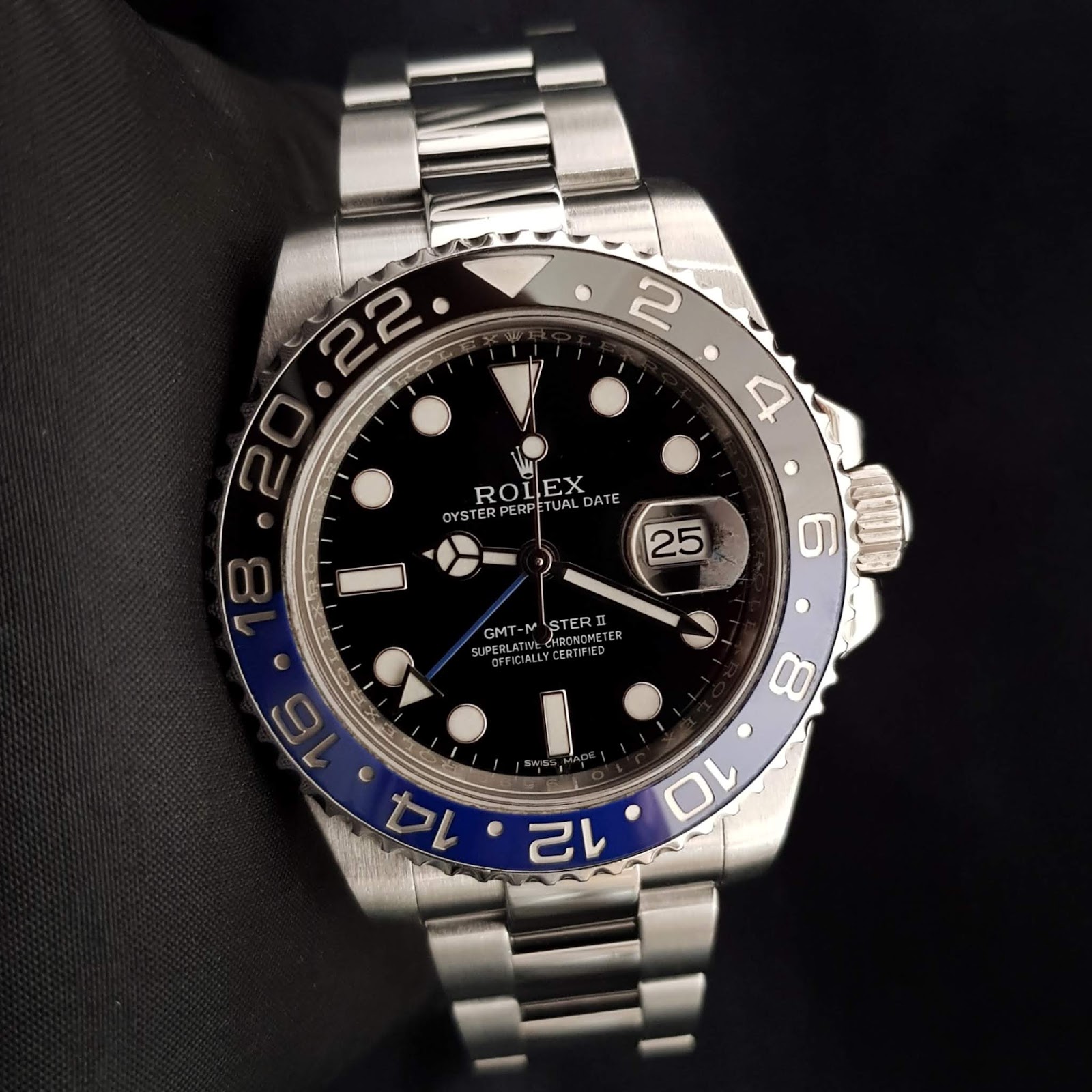 Watch Temptation Jual Beli Jam Tangan Second Arloji Mewah Bekas Original Sold Preowned Rolex Gmt Master Ii Blue Black Ceramic Bezel Batman Random Series