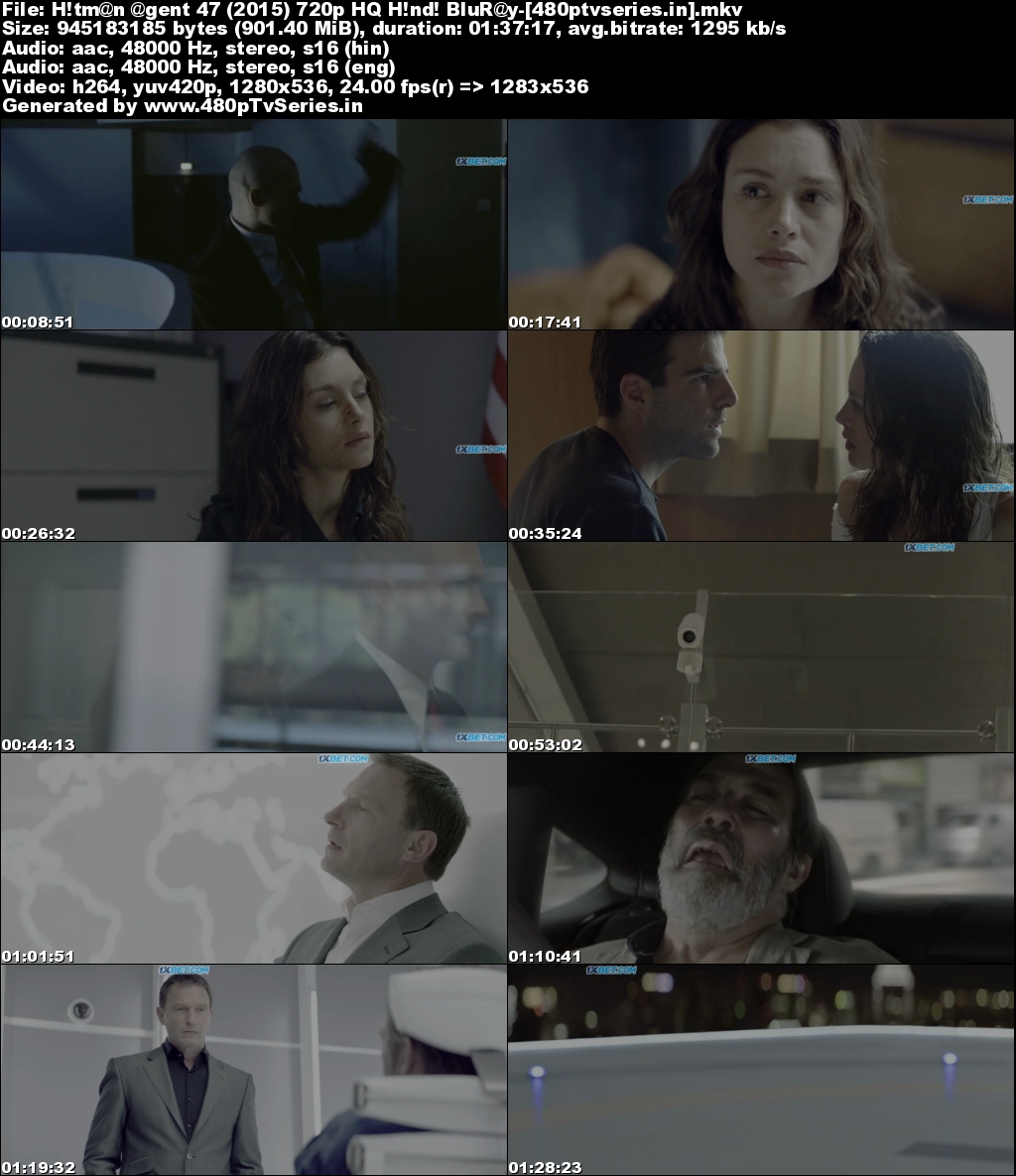 Watch Online Free Hitman: Agent 47 (2015) Full Hindi [HQ Fan Dub] + English (ORG) Movie Download 480p 720p Bluray
