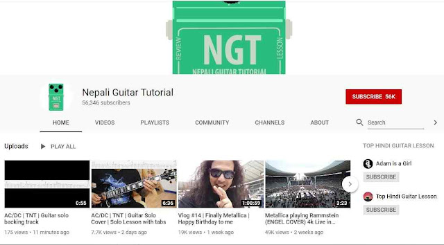 Top 5 Nepali Youtube Channel for Guitar Lesson (Youtube Channel for Guitar Lesson)