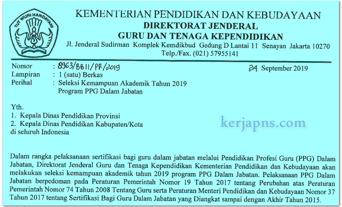Syarat Peserta Dan Jadwal Pretest Seleksi Kemampuan Akademik Ppgj
