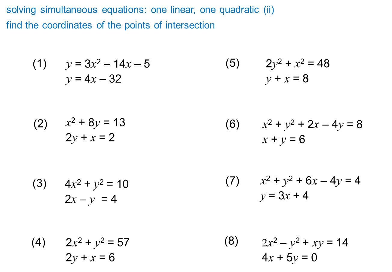 question-video-solving-systems-of-quadratic-equations-algebraically