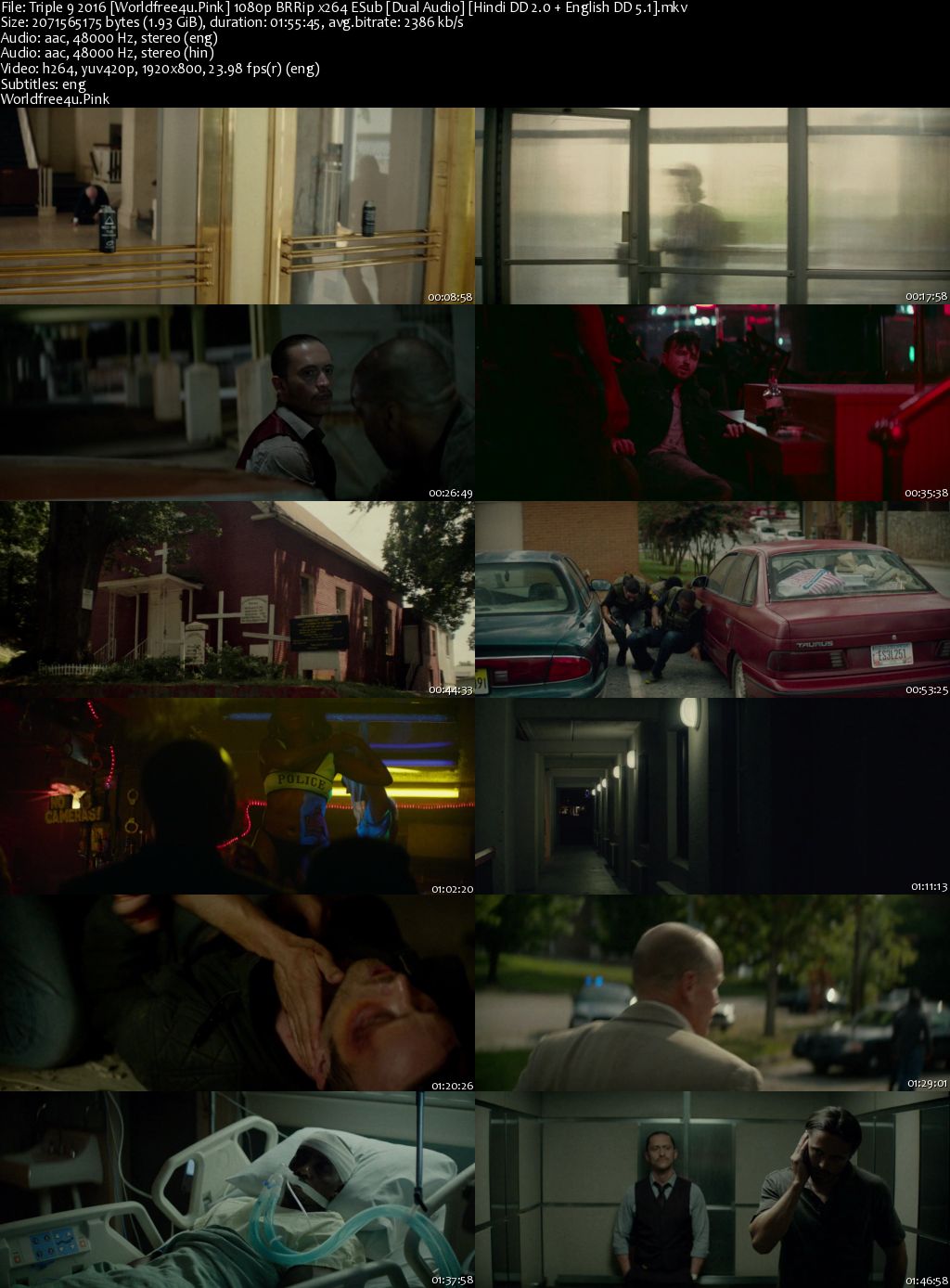 Triple 9 2016 BRRip 1080p Dual Audio Triple 9 2016 BRRip 1080p Dual Audio