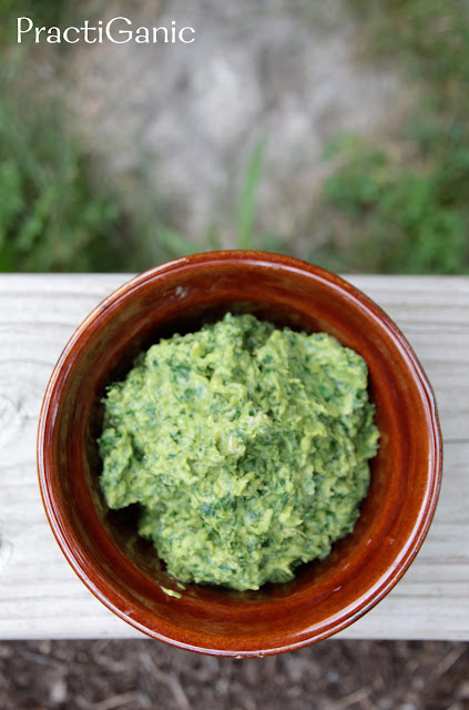 Garlicky Kale and Avocado Dip