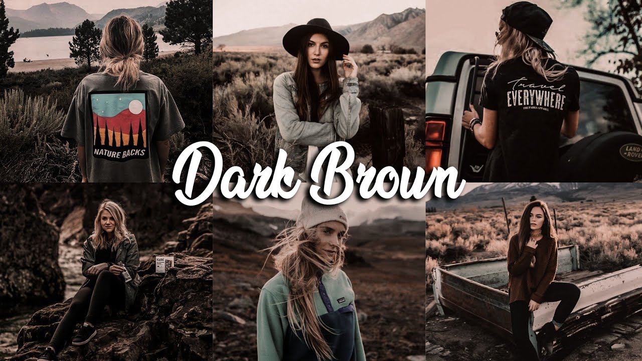 Dark Brown Lightroom Mobile Presets AR Editing