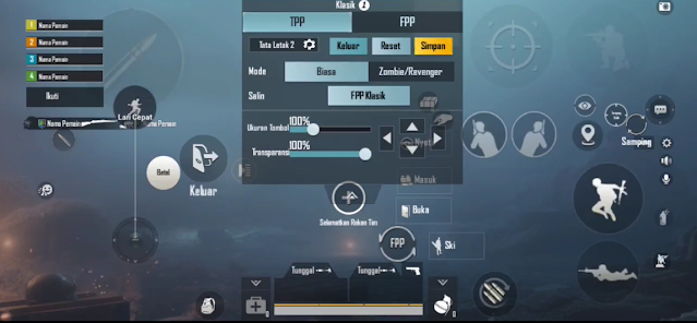 Setting Layout PUBG 4 Jari