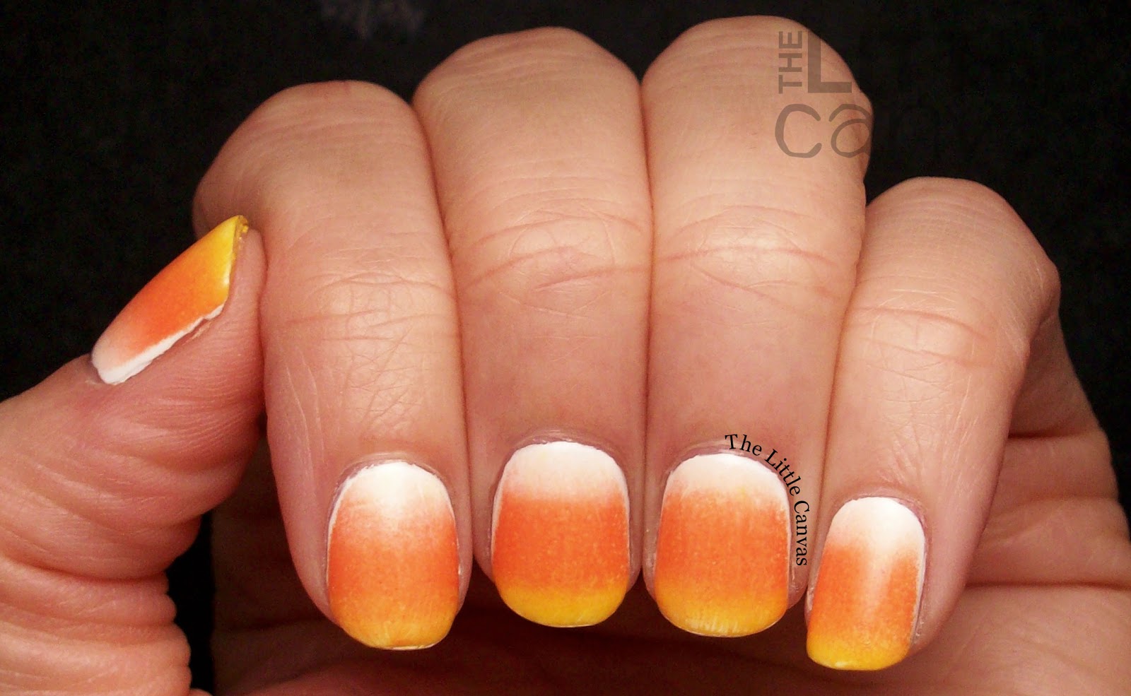 8. Candy Corn Nail Art Step by Step - wide 7