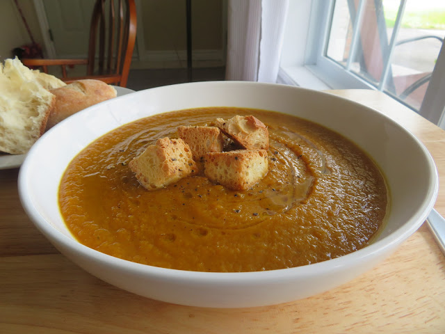 Curry Roasted Root Vegetable Soup