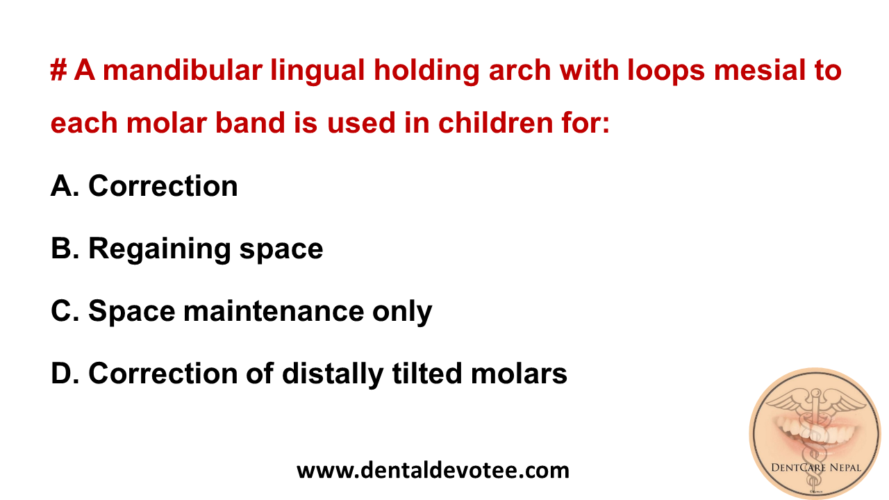 Dentosphere World of Dentistry Lingual holding arch