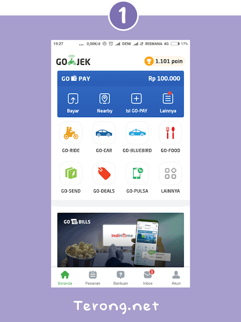 Cara Menarik saldo Gopay ke Rekening bank