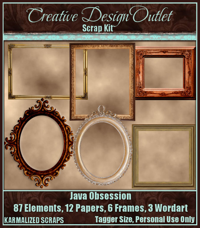 Glitz n Glam Designs ｡･ﾟﾟ･ CT for Karmalized Scraps featuring artwork