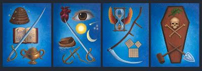 Masonic Symbolism. Master Mason Emblems. Degree Ritual. Painting Series by Travis Simpkins
