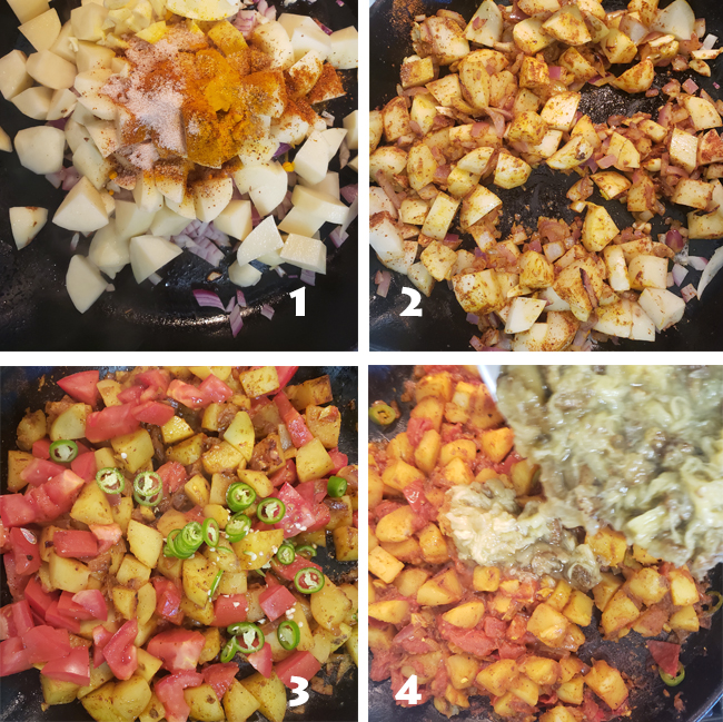 Zsu's Vegan Pantry baingan bharta with potatoes