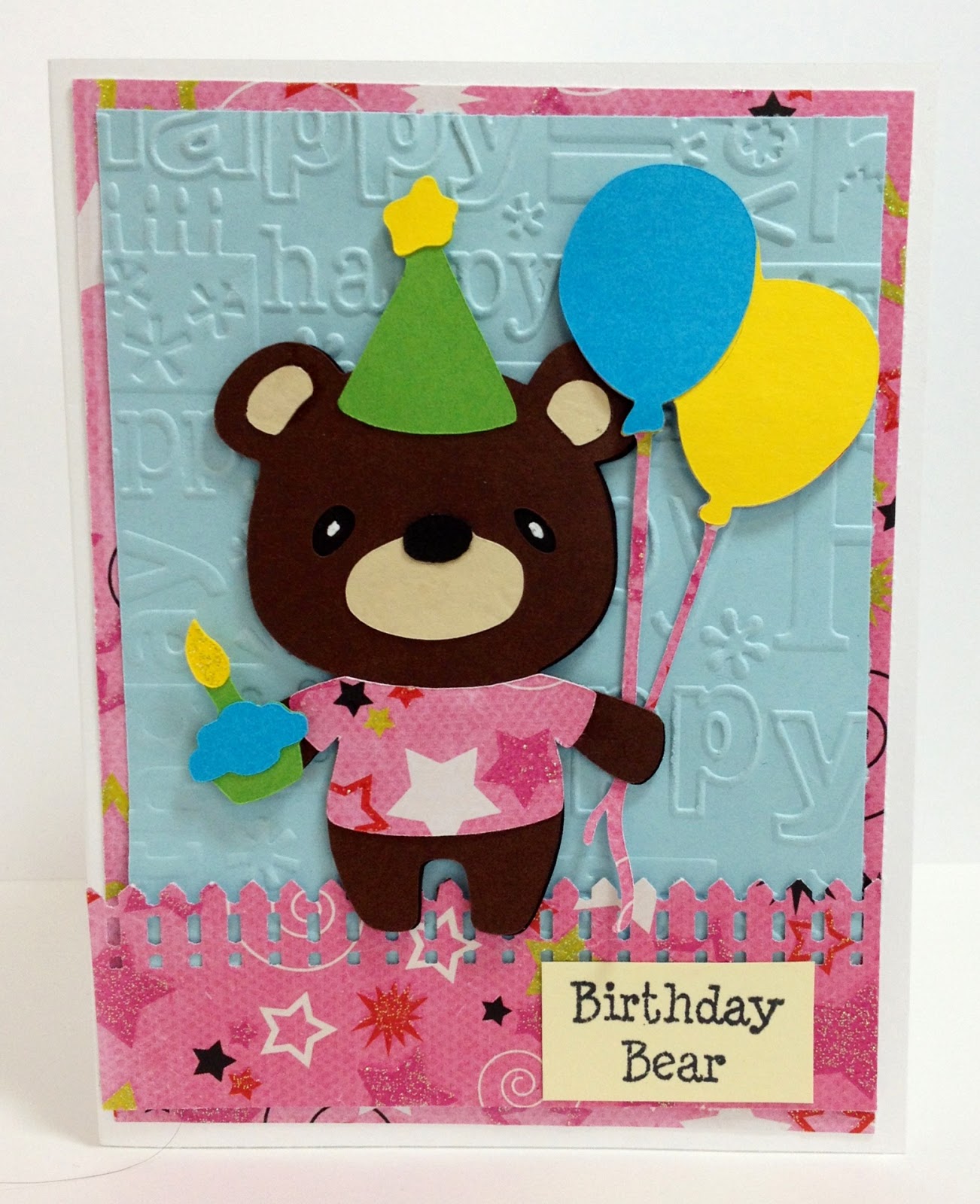 marilyn's cricut cards teddy bear parade birthday