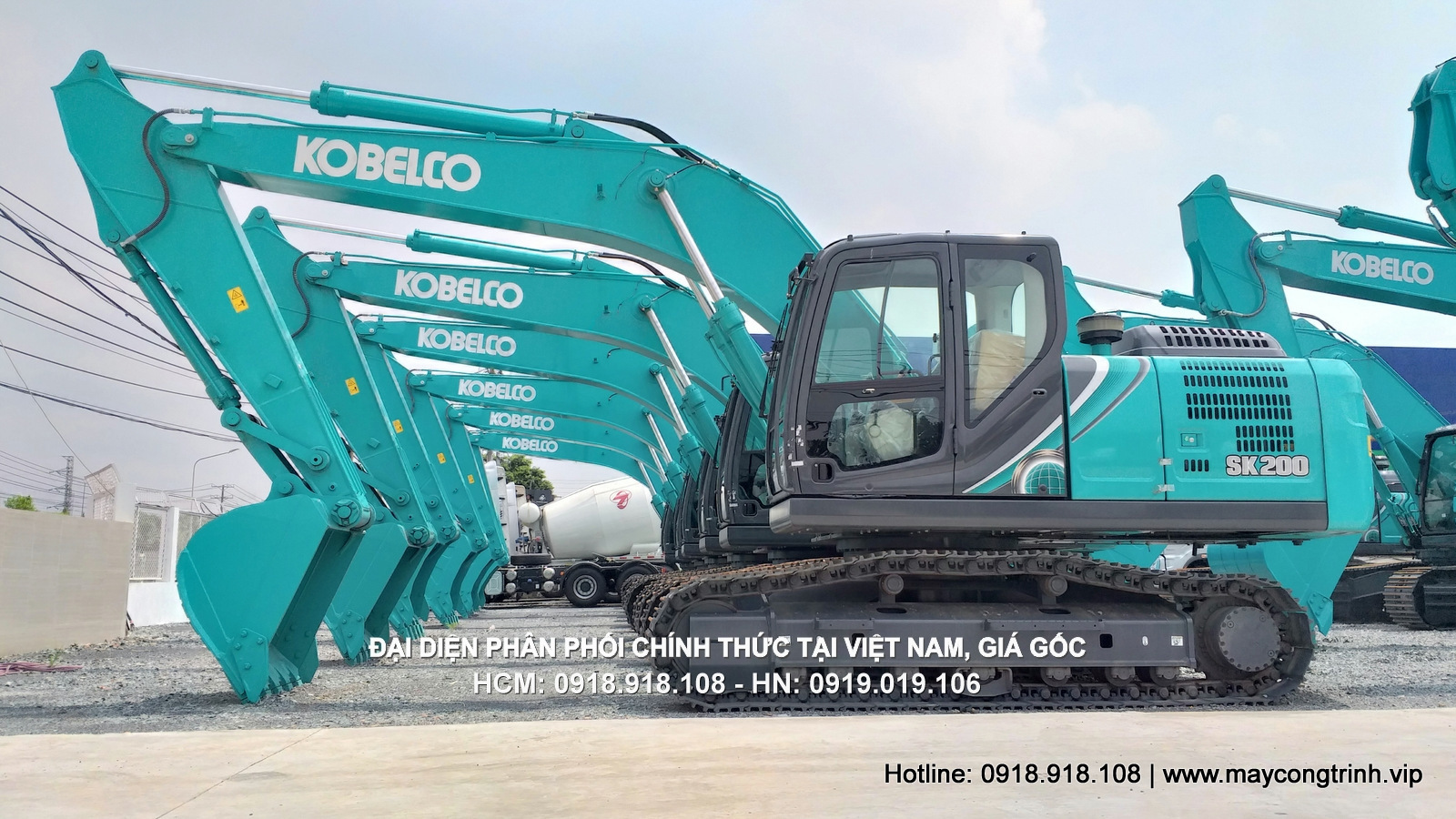 Máy xúc đào Kobelco ( Máy đào, Máy xúc ) SK200-10, gầu 0.93 - 1.2 m3