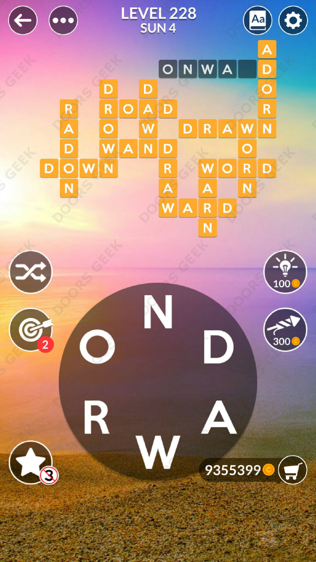Wordscapes Level 228 Answers Doors Geek Wordscapes Level 228 Answers Doors Geek