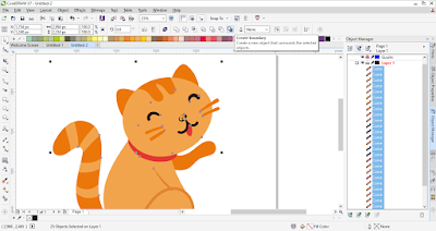 cara memberi outline pada gambar di corel