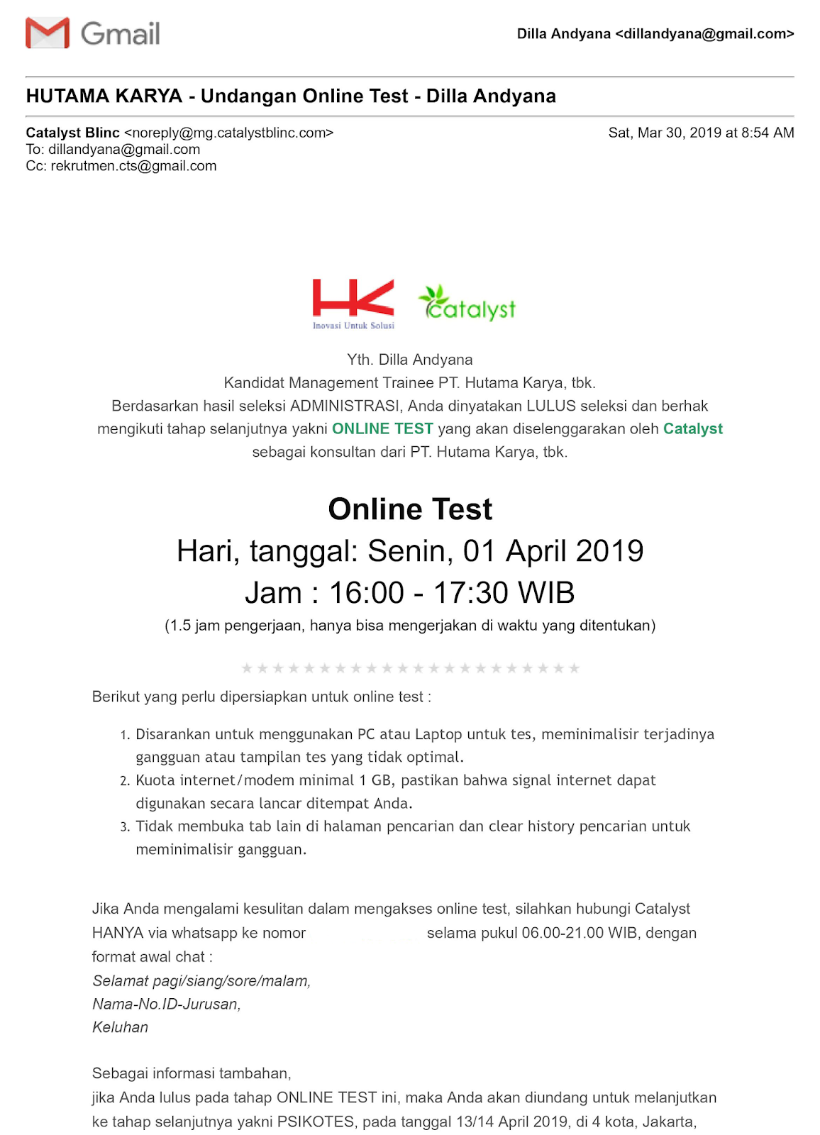 Tahapan Tes Management Trainee Pt Hutama Karya Persero Mdotd