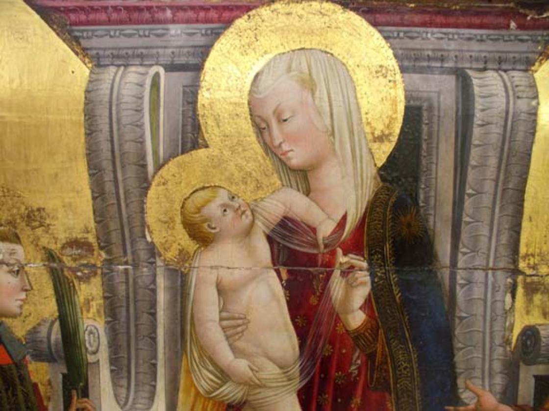 Возрождения 23. Мадонна Нери ди Биччи. Младенцы на картинах Возрождения. Madonna Baby.
