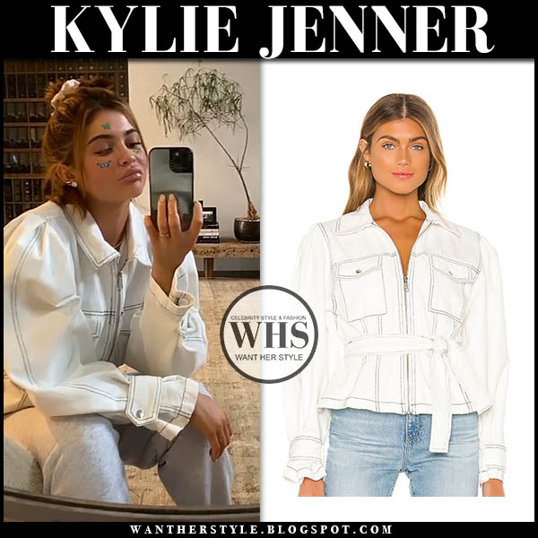 Kylie Jenner In White Jacket On April 10 I Want Her Style What Celebrities Wore And Where To Buy It Celebrity Style