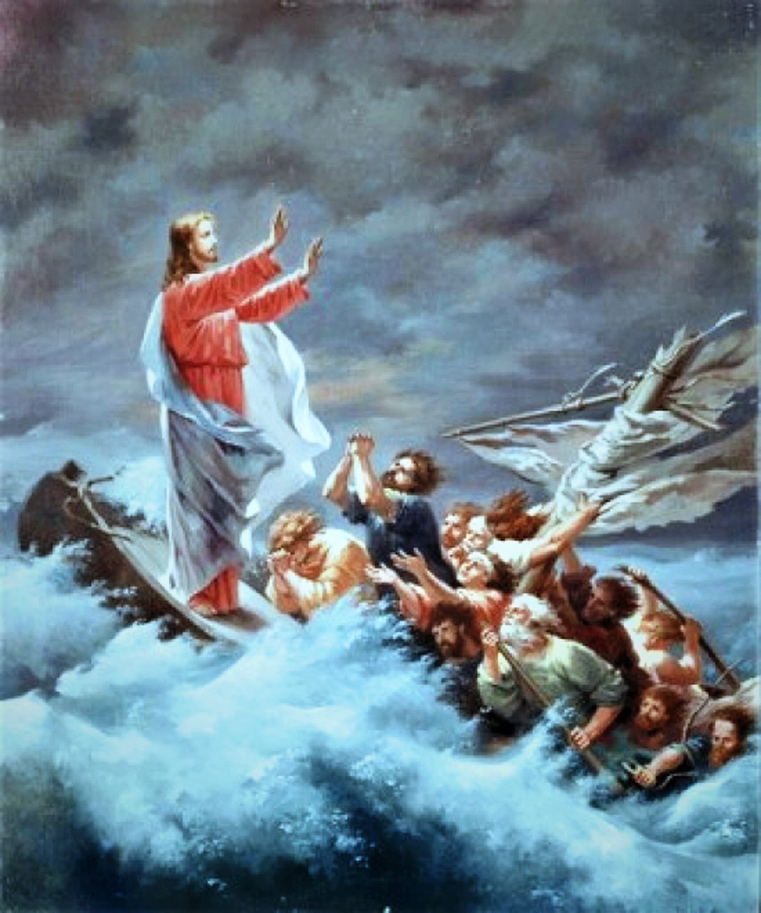 免费圣经图片 :: 耶稣平息风暴