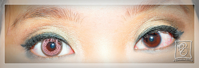 double pupil contact lense double pupil contact lense