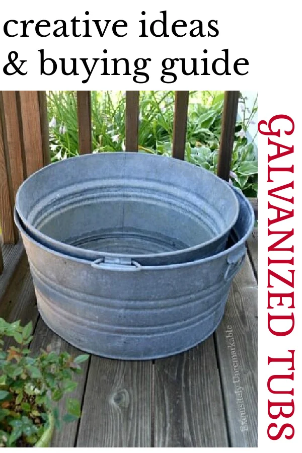 Creative ideas and buying guide for galvanized tubs
