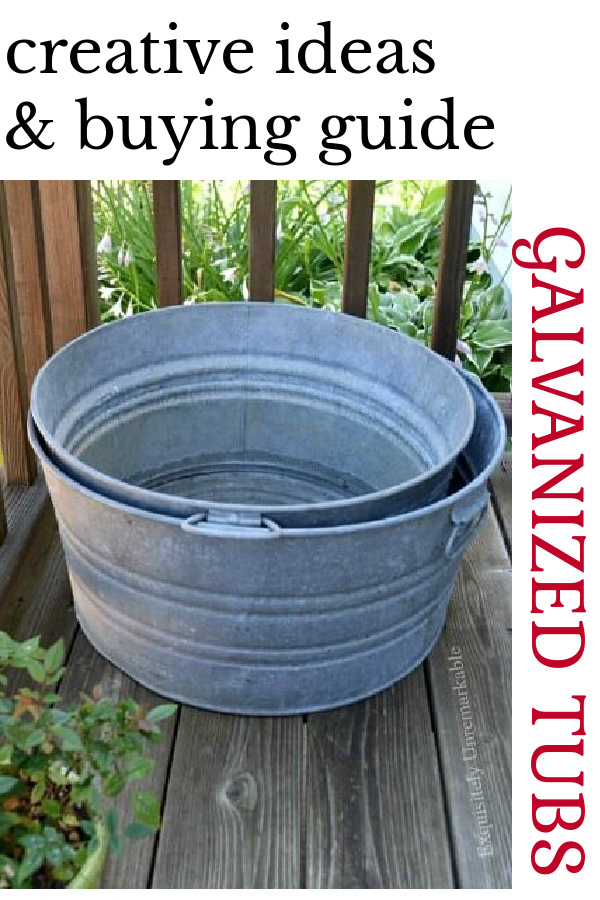 Creative ideas for galvanized tubs and where to find them cheap Creative ideas and buying guide for galvanized tubs