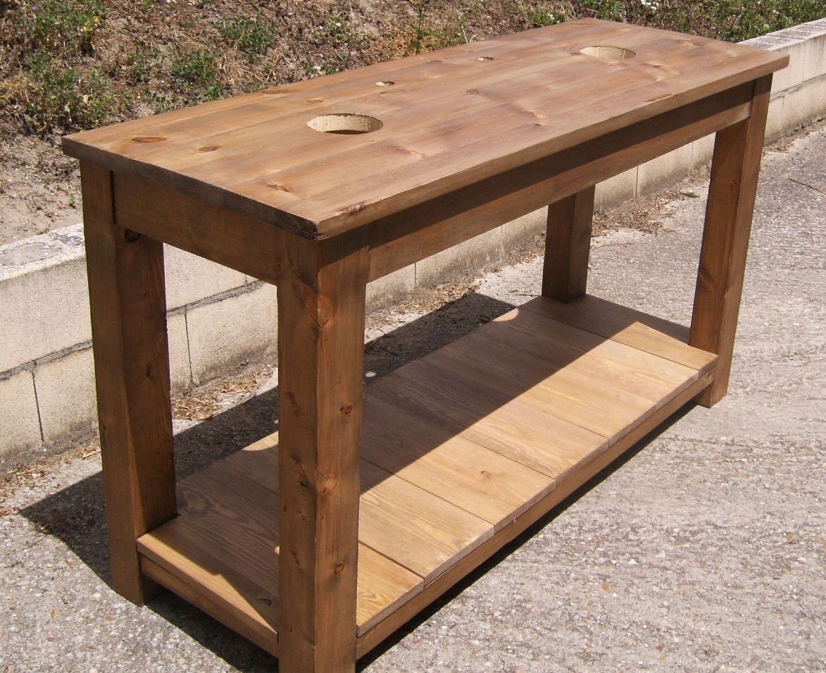 Mesa lavabo de madera: Diseño y estilo para el baño