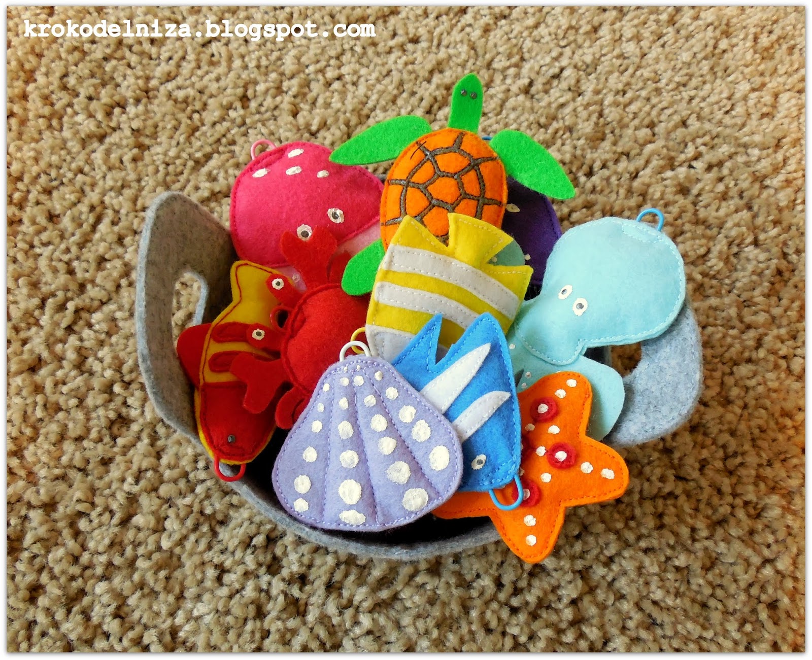 Krokodelnica: Рыбалка из фетра