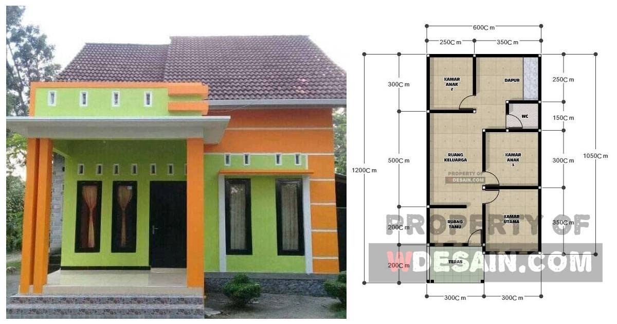Rumah Minimalis 6x12 Tampak Depan DESAIN RUMAH MINIMALIS