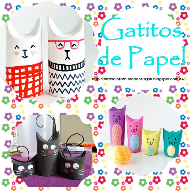 gatitos.manualidades.rollo.papel manualidades.rollo.papel