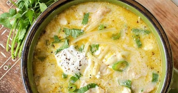 Keto Green Chicken Enchilada Soup