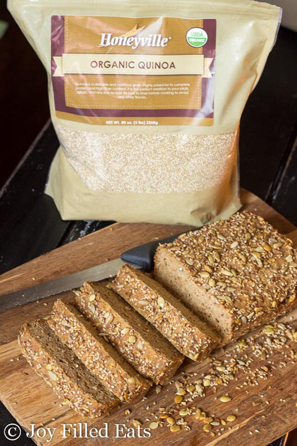 Sprouted Quinoa Bread In the Kitchen with Honeyville