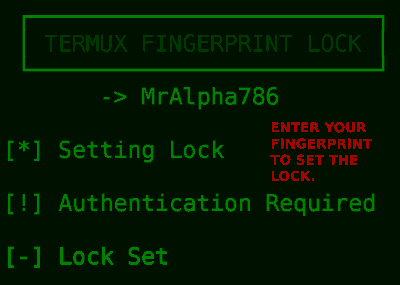Termux Fingerprint Lock - Secure your Termux With Fingerprint