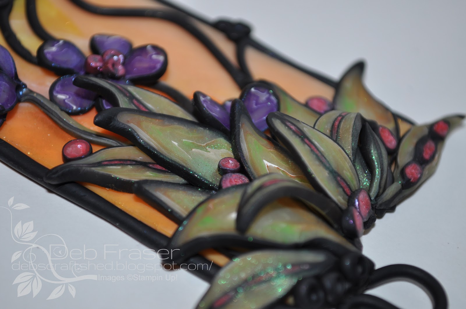 Stained Glass Polymer Clay!
