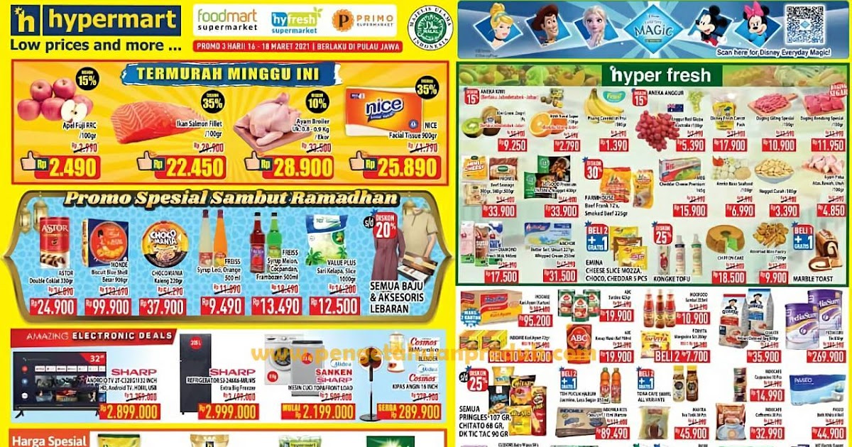 Katalog Promo HyperMart Weekday 16 18 Maret 2021