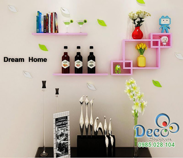 Kệ gỗ treo tường Deco KH31