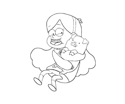 Gravity falls coloring pages 8